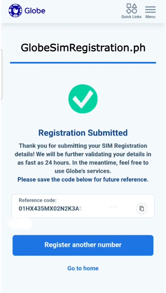 Registration Complete TM Sim